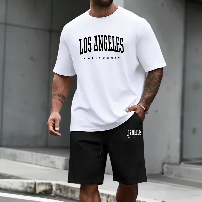 Mens Fashion Wear - Men's Tracksuit Short Sleeve Top and