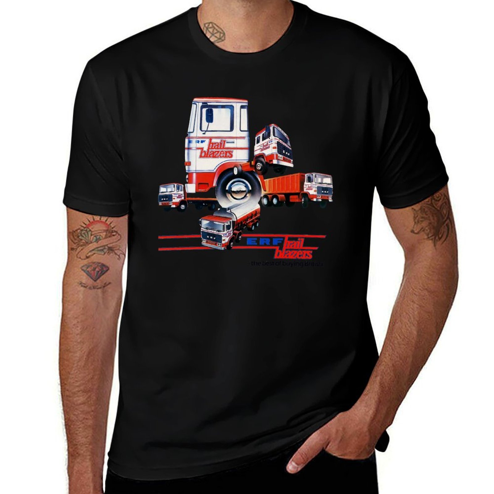 ERF TRUCKS - 1980s ADVERT T-Sh - Mens Fashion In 1980S review and price