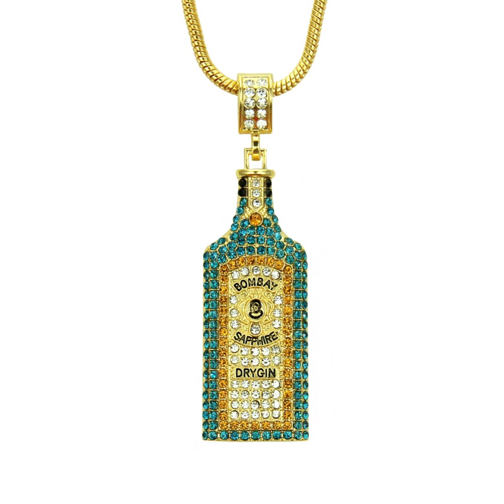 Big Wine bottle Necklaces Full - Fashion Men Vogue review and price
