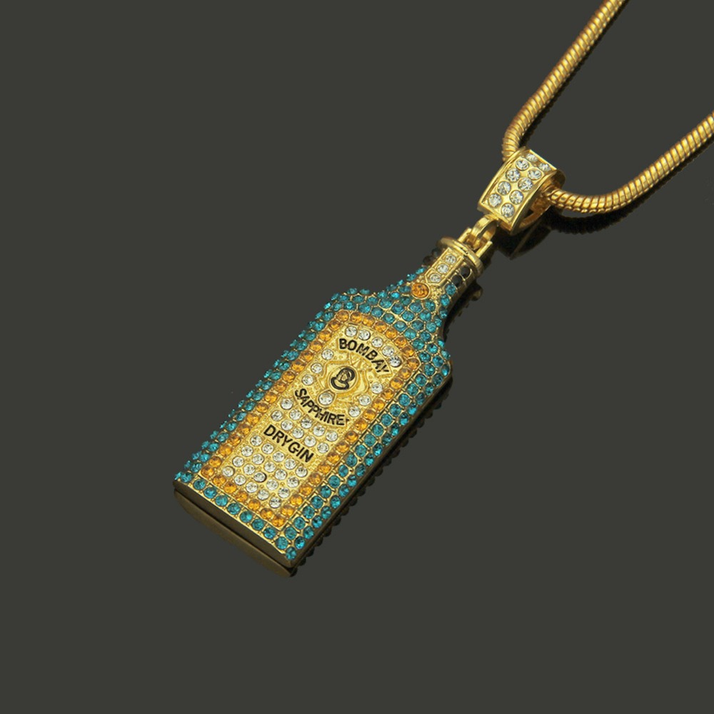 Big Wine bottle Necklaces Full - Fashion Men Vogue review and price