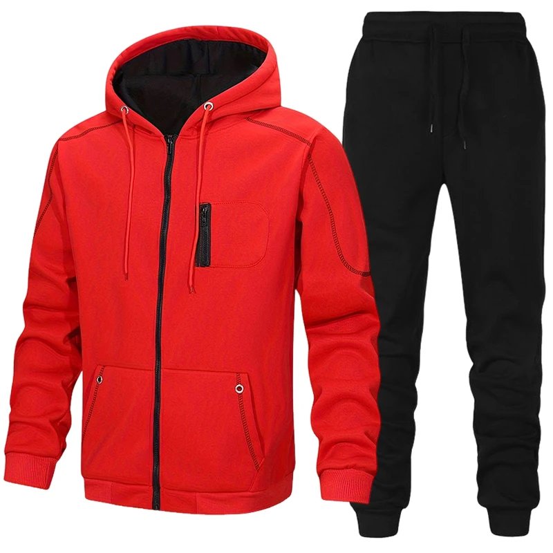 Fashion Men's Tracksuit Casual - Men'S Fashion Zipper Hoodie review and price