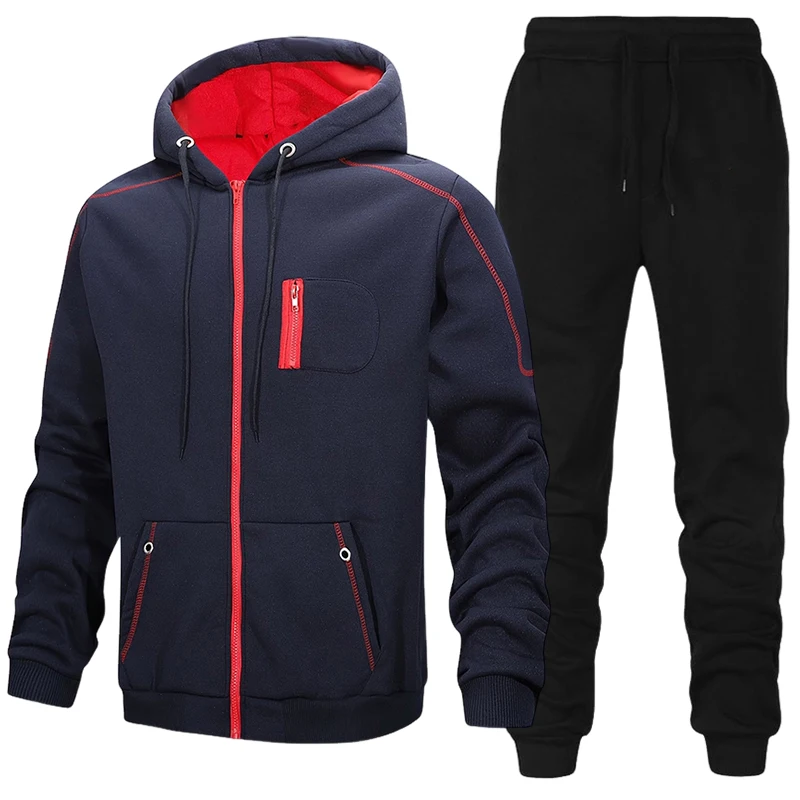 Fashion Men's Tracksuit Casual - Men'S Fashion Zipper Hoodie review and price