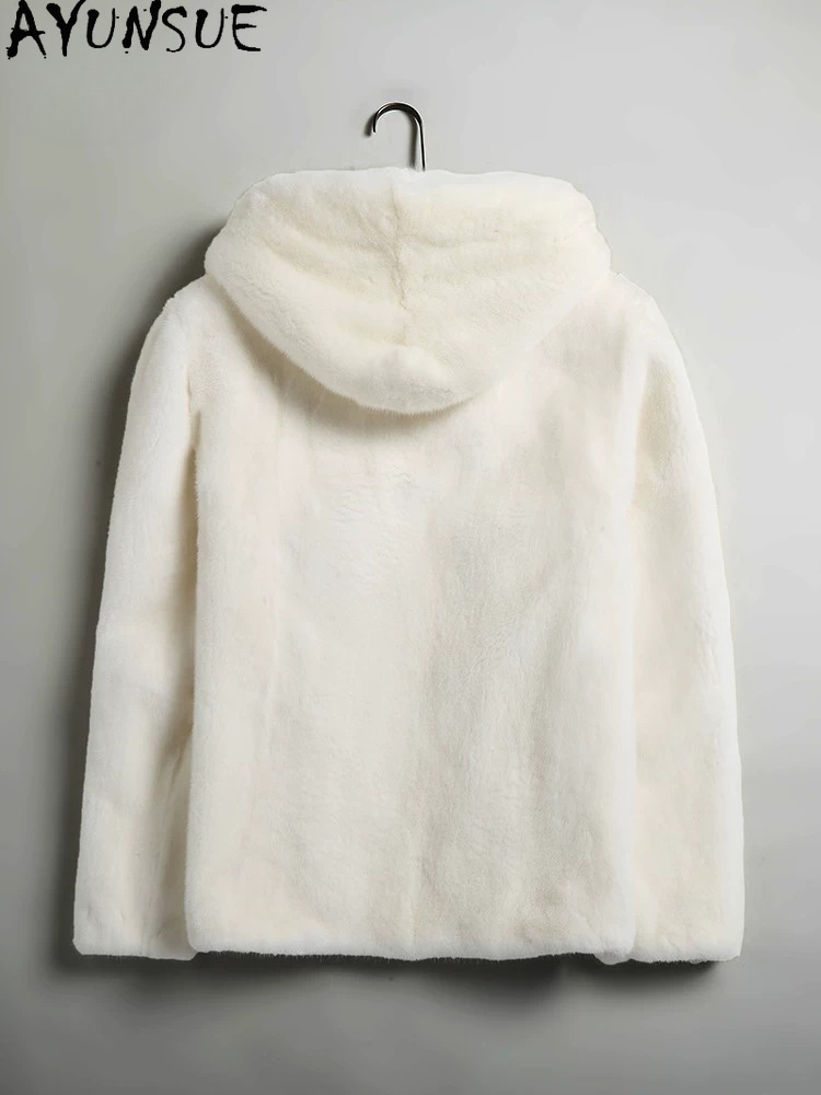 AYUSNUE Natural Mink Coat Men  - Men'S Fashion Zipper Hoodie review and price