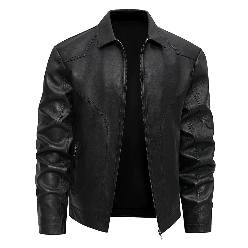 Men's Autumn Winter Coats Pu L - Mens Fashion Bomber Jacket review and price