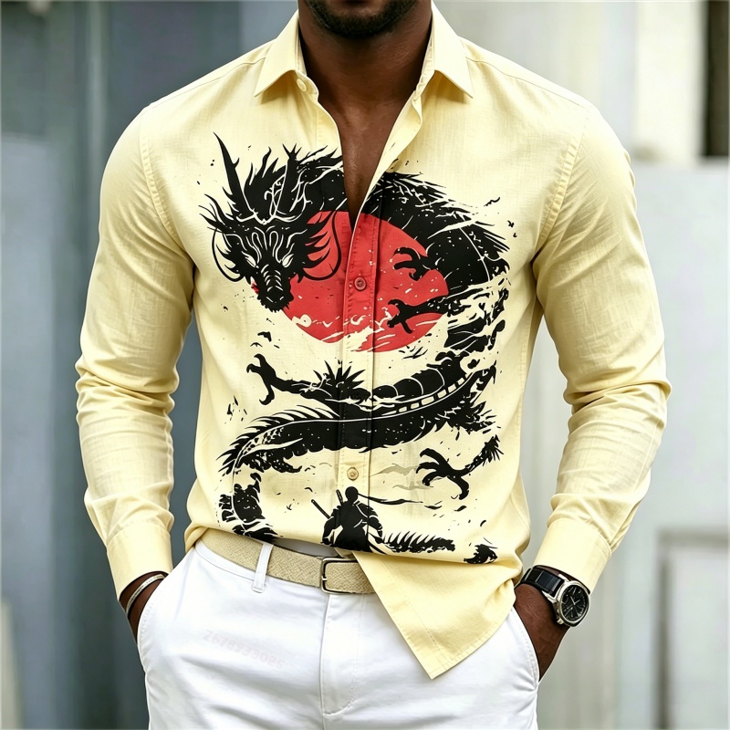 2026 New Men's Shirt White Bla - Mens Fashion Wear review and price
