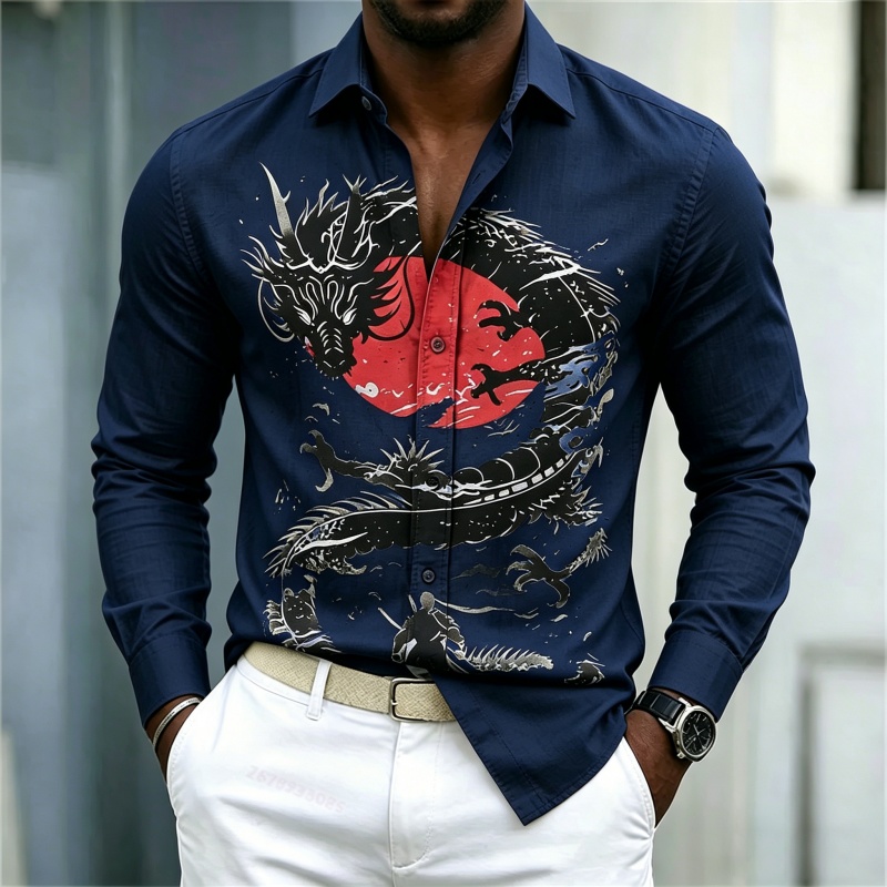 2026 New Men's Shirt White Bla - Mens Fashion Wear review and price