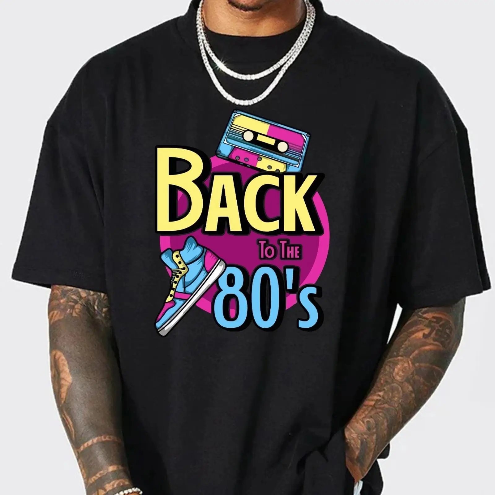 Back to the 80's Retro T Shirt - Mens Fashion In 1980S review and price
