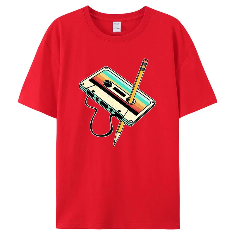 Retro 1980s Tape Pencil Graphi - Mens Fashion In 1980S review and price