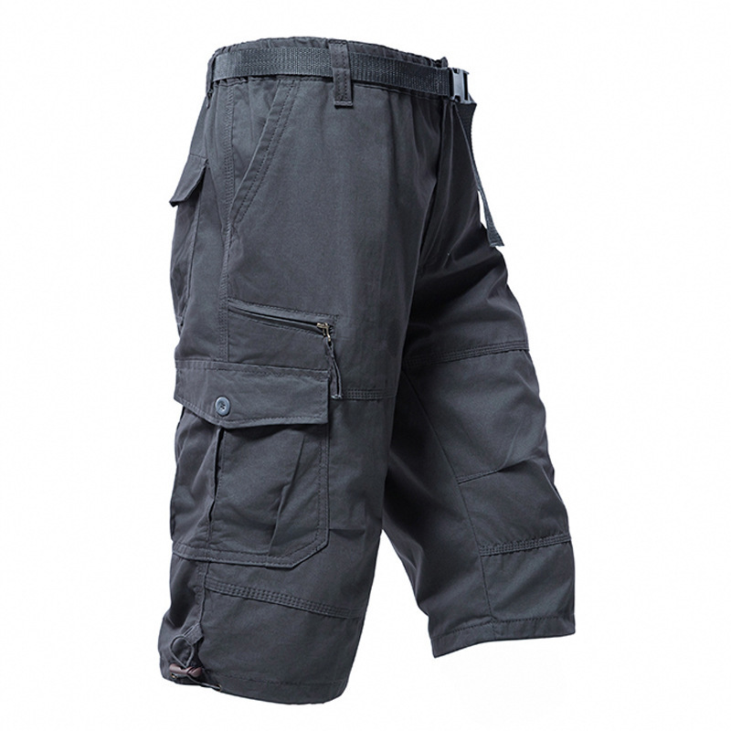 Men's Cotton 3/4 Pants Loose P - Mens Fashion Cargo Pants review and price