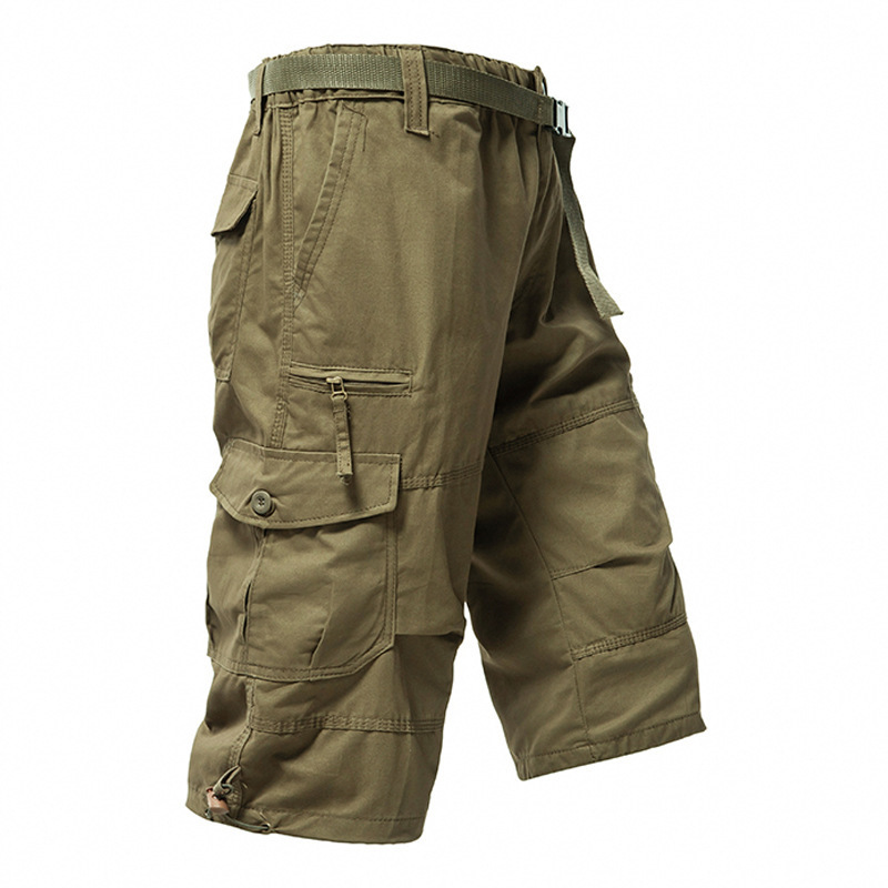 Men's Cotton 3/4 Pants Loose P - Mens Fashion Cargo Pants review and price