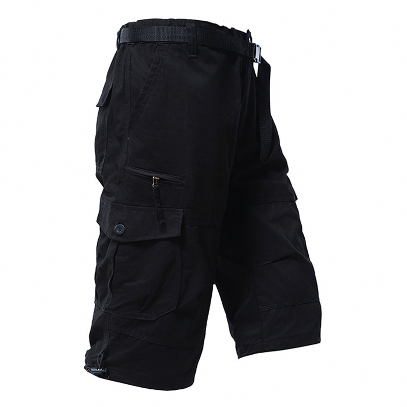 Men's Cotton 3/4 Pants Loose P - Mens Fashion Cargo Pants review and price