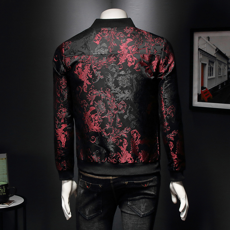 Paisley Pattern Floral Jacket  - Mens Fashion Bomber Jacket review and price
