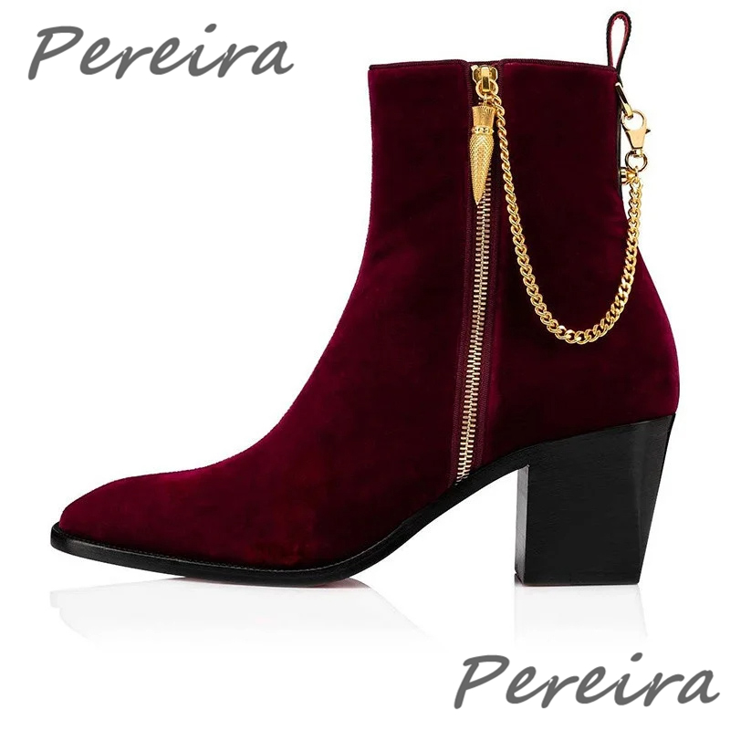 Men Suede Ankle Boots Gold Cha - Men'S Fashion Necklaces review and price
