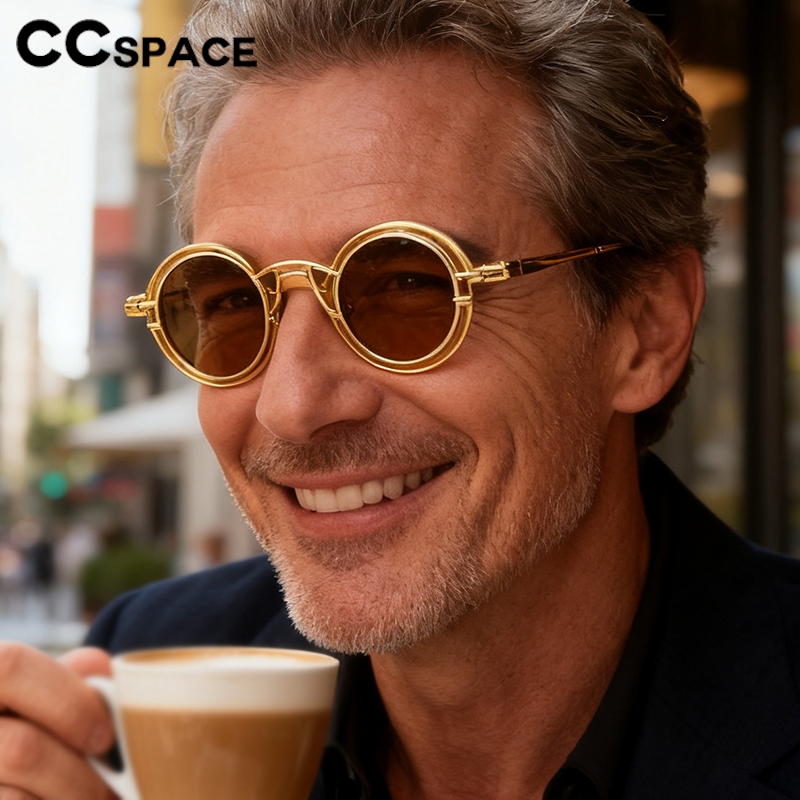 Metal Rotundity Punk Sunglasse - Fashion Men Vogue review and price