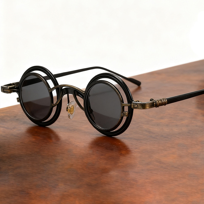 Metal Rotundity Punk Sunglasse - Fashion Men Vogue review and price