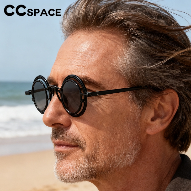 Metal Rotundity Punk Sunglasse - Fashion Men Vogue review and price