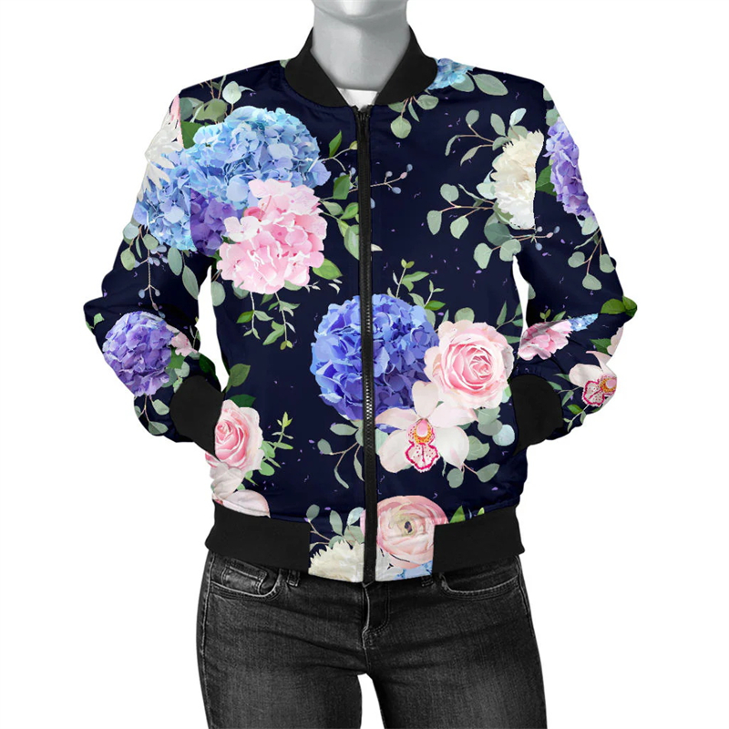 Colorful Flower Series 3d Prin - Mens Fashion Bomber Jacket review and price