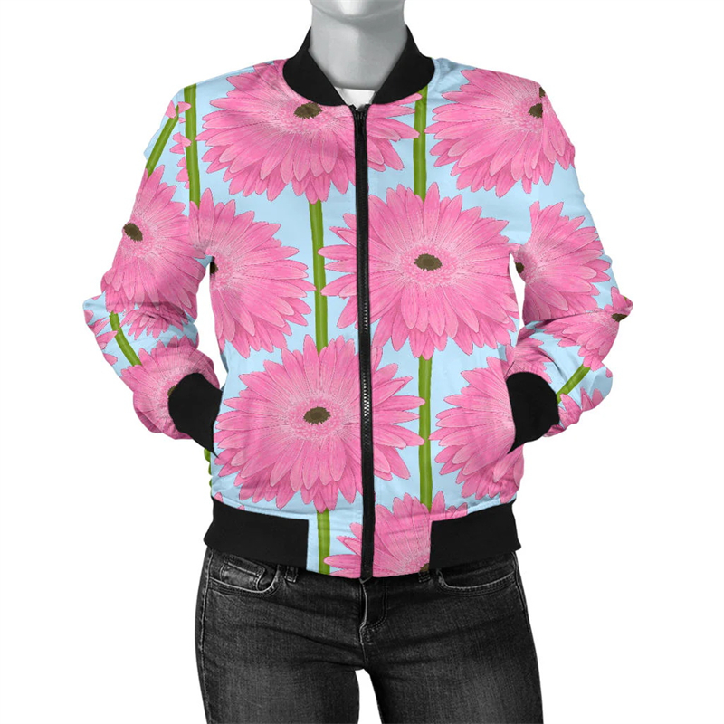 Colorful Flower Series 3d Prin - Mens Fashion Bomber Jacket review and price
