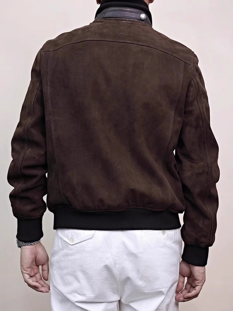 Mens Genuine Leather Jacket St - Mens Fashion Bomber Jacket review and price