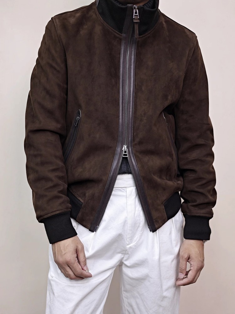 Mens Genuine Leather Jacket St - Mens Fashion Bomber Jacket review and price