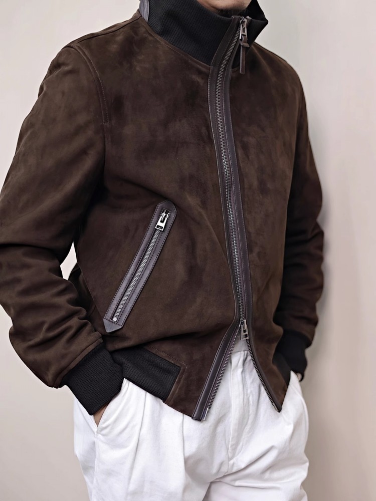 Mens Genuine Leather Jacket St - Mens Fashion Bomber Jacket review and price