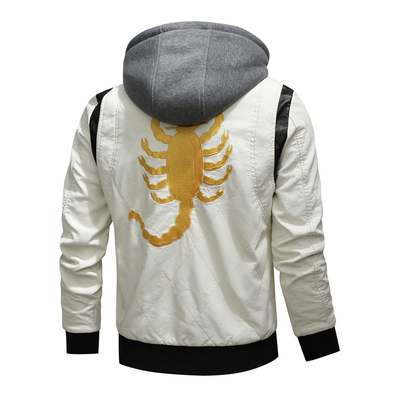 Autumn Winter Bomber Leather J - Mens Fashion Bomber Jacket review and price
