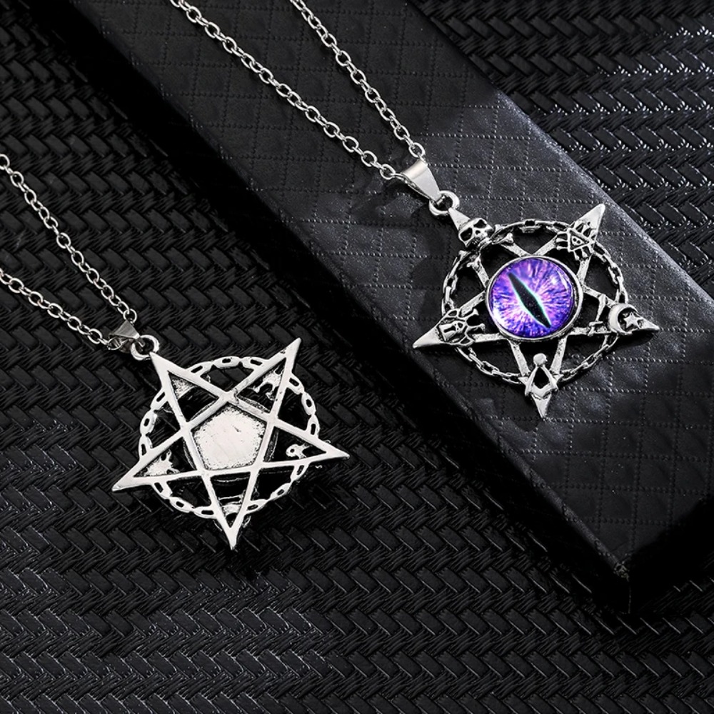 Five pointed star shaped devil - Men'S Fashion Necklaces review and price