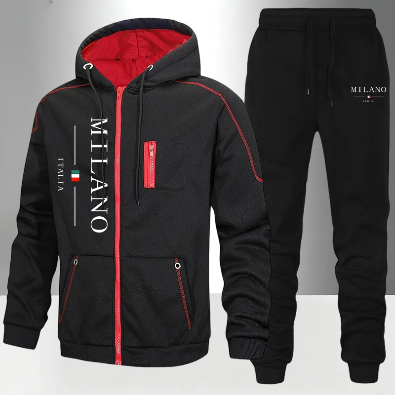 italy Fashion Men's Set/Coat/P - Men'S Fashion Zipper Hoodie review and price