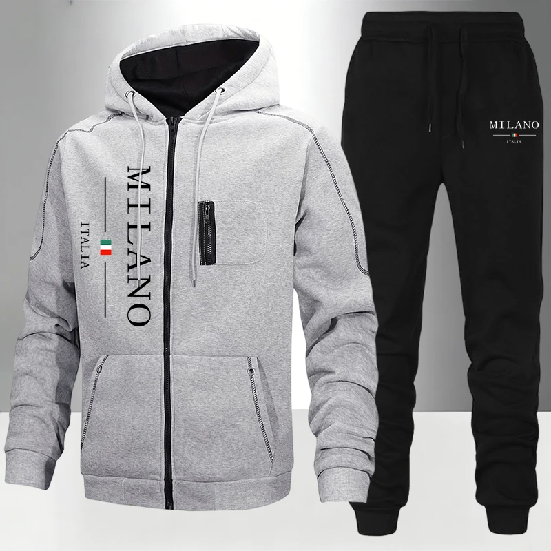 italy Fashion Men's Set/Coat/P - Men'S Fashion Zipper Hoodie review and price