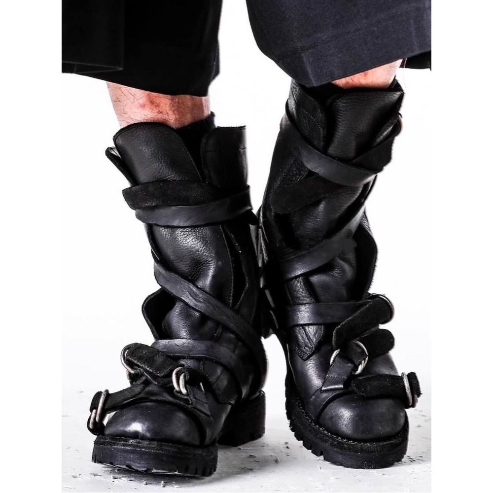Men's Leather Motorcycle Boots - Men'S Fashion Loafers Shoes review and price