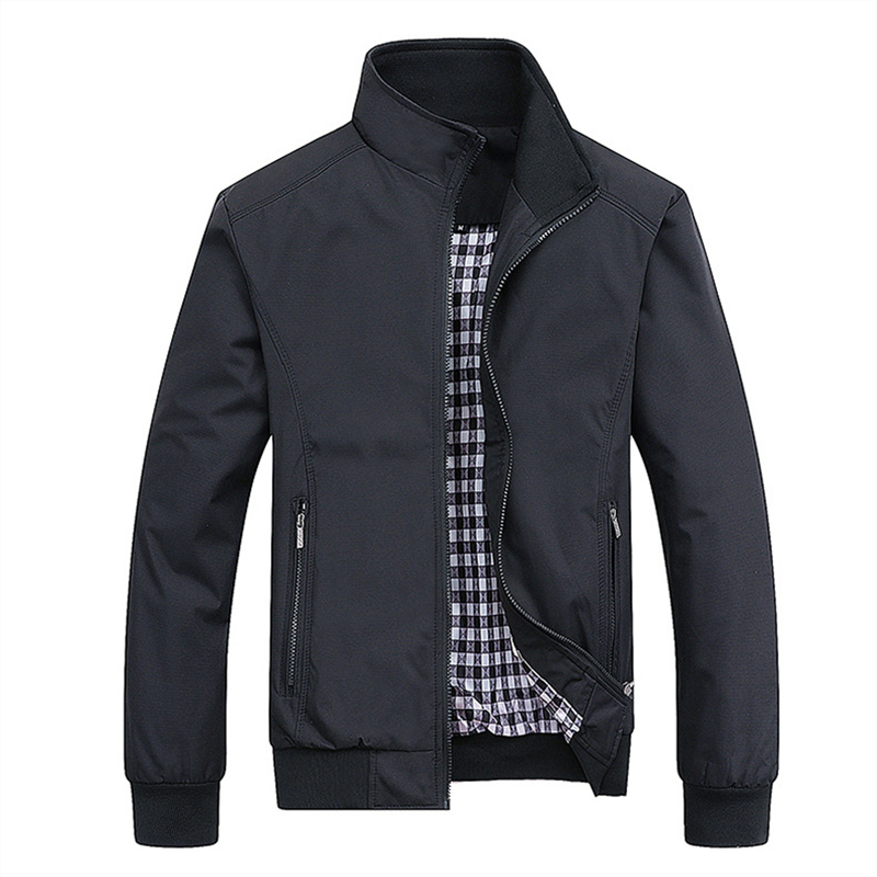 New Spring Autumn Casual Solid - Mens Fashion Bomber Jacket review and price