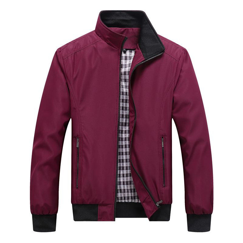 New Spring Autumn Casual Solid - Mens Fashion Bomber Jacket review and price